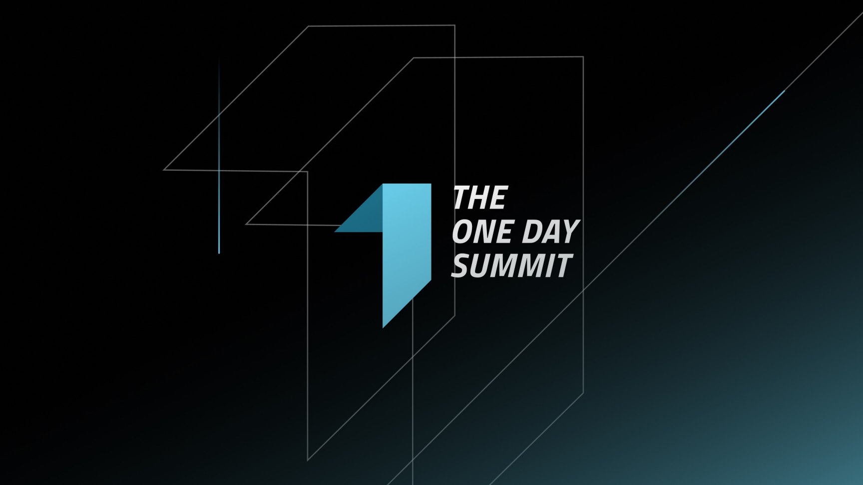 The One Day Summit campaign identity work, view 1.1